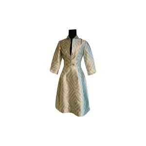 The Velvet Label Silver and Lime Retro 50s Style Dress